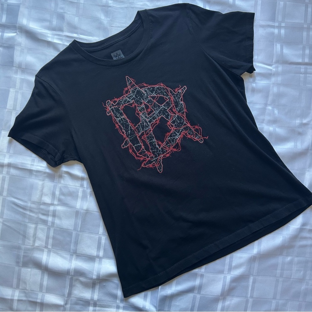 WWE Dean Ambrose Lunatic Asylum Black Graphic T-shirt